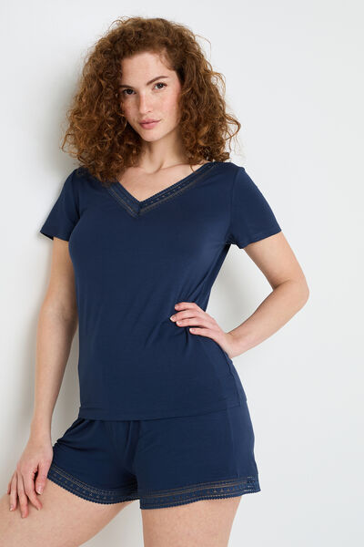 Tee-shirt manches courtes MARINE