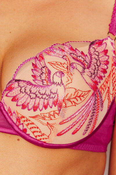 SOUTIEN-GORGE AMPLIFORME PUSH-UP MULTICO ROSE