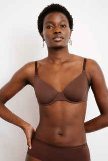 PERFECT SOUTIEN-GORGE EMBOITANT MICROFIBRE MARRON