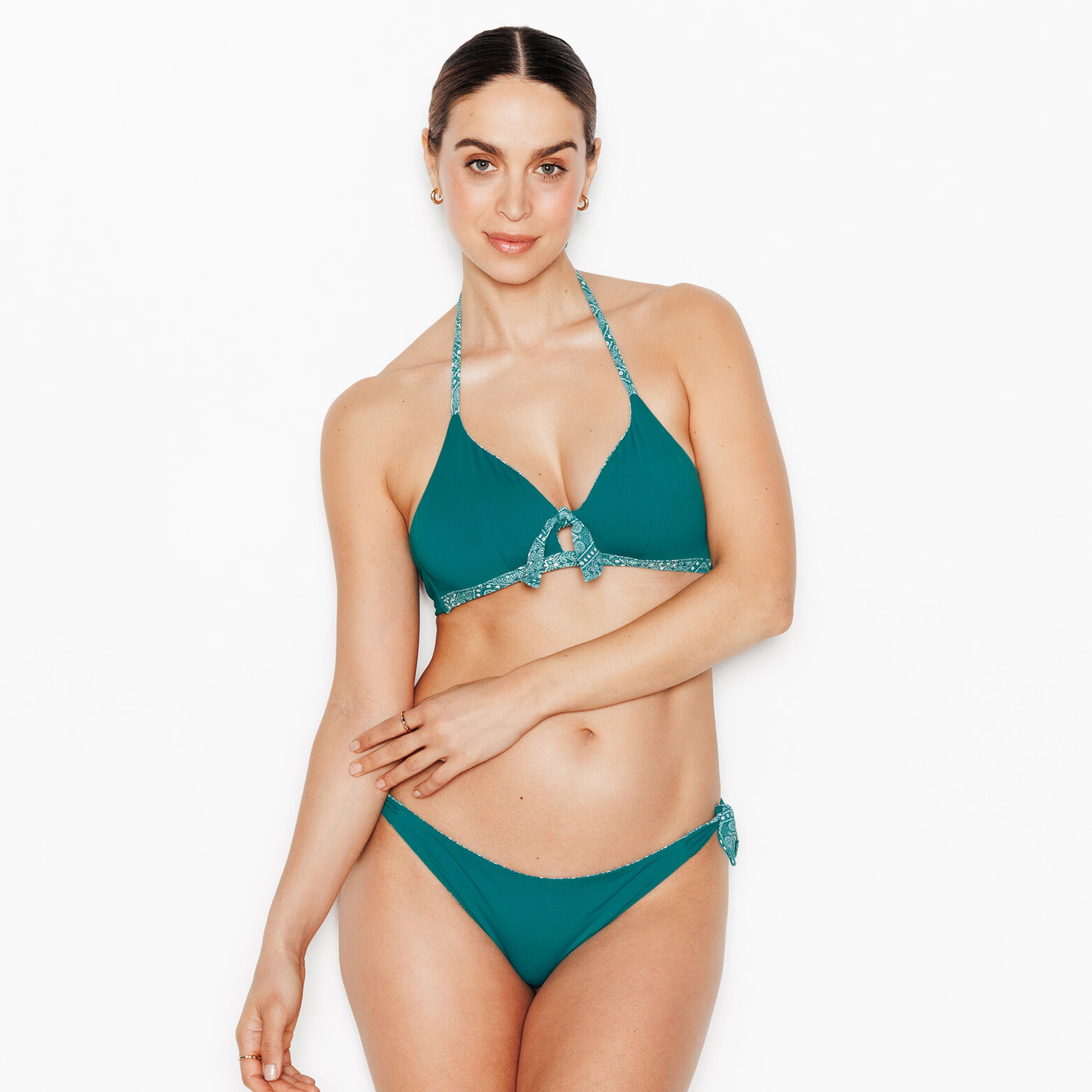 PALMYRE MAILLOT DE BAIN TRIANGLE MULTICO BLEU