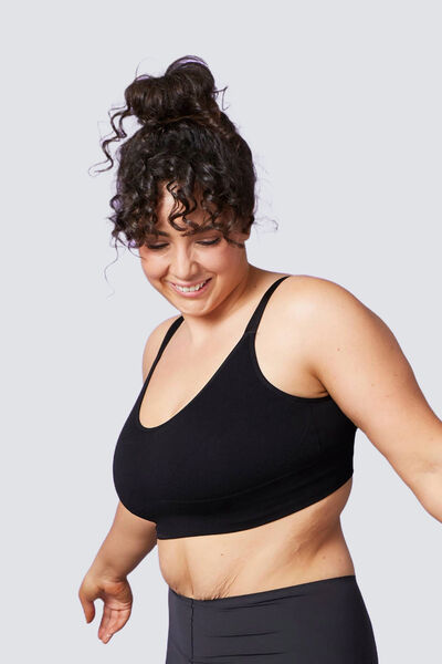BRASSIERE SANS COUTURE NOIRE NOIR
