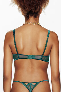 HELA SOUTIEN-GORGE CORBEILLE TULLE VERT