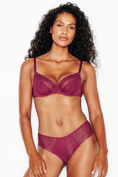 SOUTIEN-GORGE EMBOITANT DENTELLE VIOLET