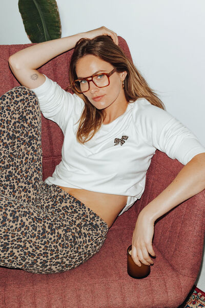 PANTALON DE PYJAMA MULTICO MARRON