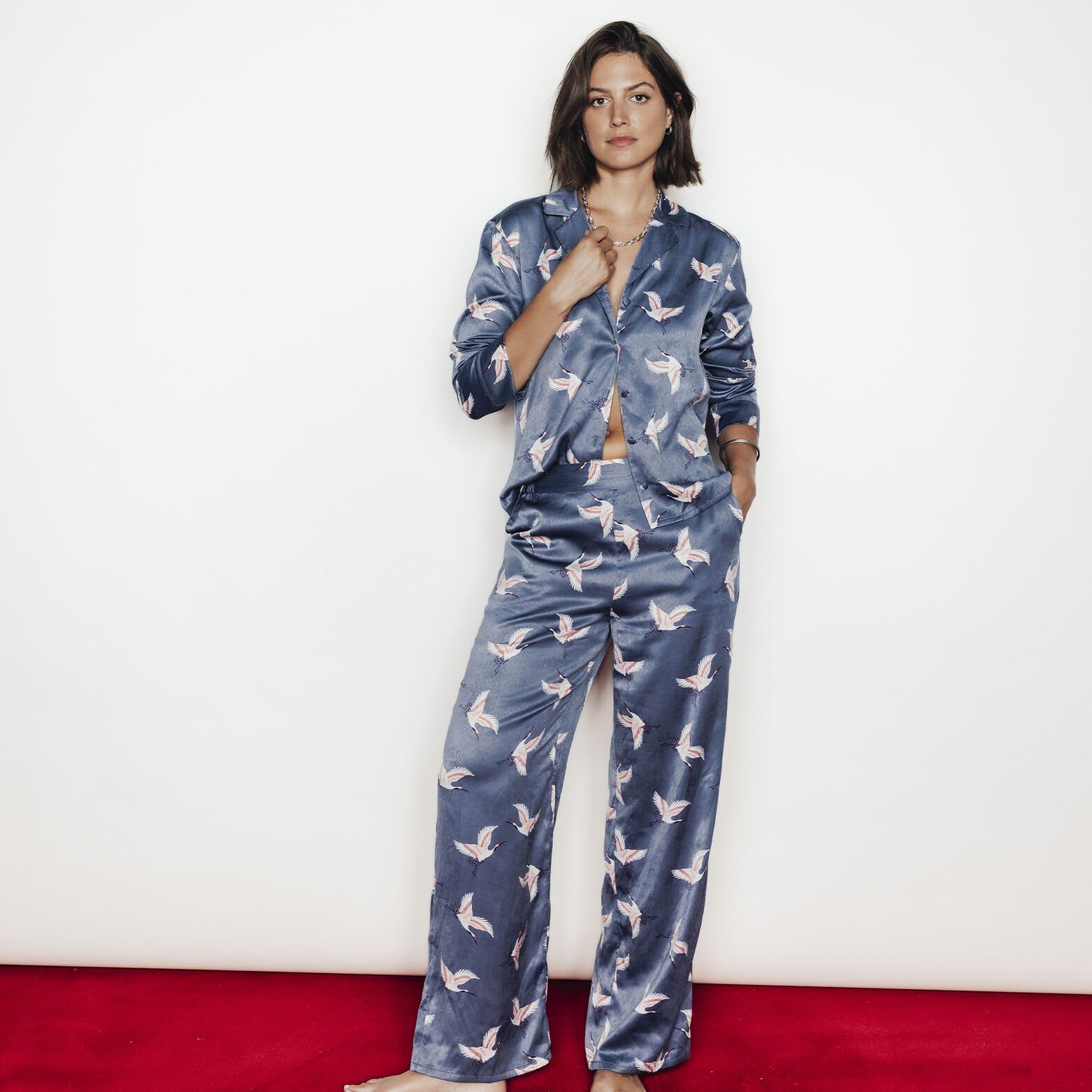 GRAMMY CHEMISE MANCHES LONGUES MULTICO GRIS