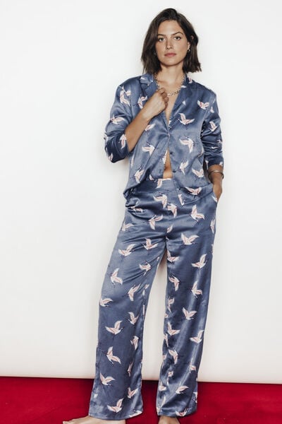GRAMMY CHEMISE MANCHES LONGUES MULTICO GRIS