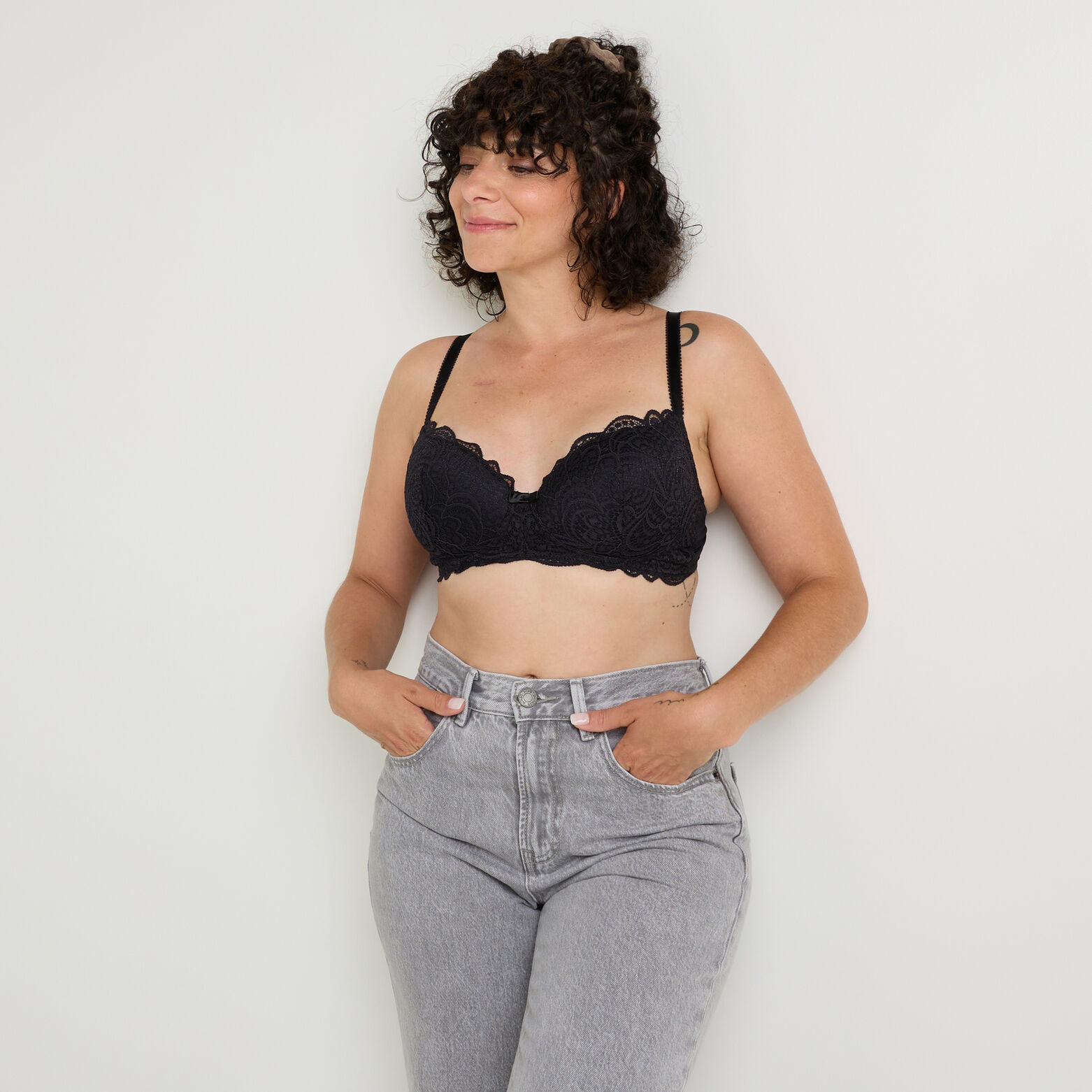 DENTELLE SOUTIEN-GORGE POST OPERATOIRE NOIR