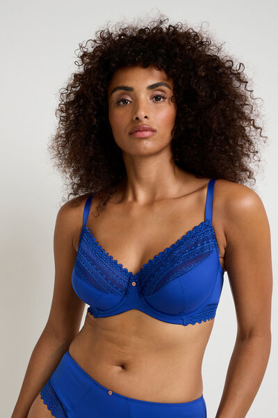 DOUCE SOUTIEN-GORGE EMBOITANT MICROFIBRE BLEU