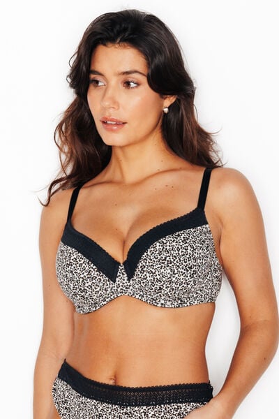 INFINITY SOUTIEN-GORGE AMPLIFORME COTON MULTICO NOIR
