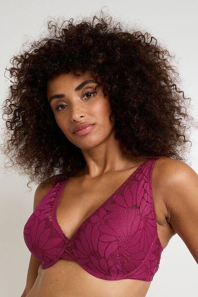 FIRE SOUTIEN-GORGE AMPLIFORME DENTELLE  ROSE