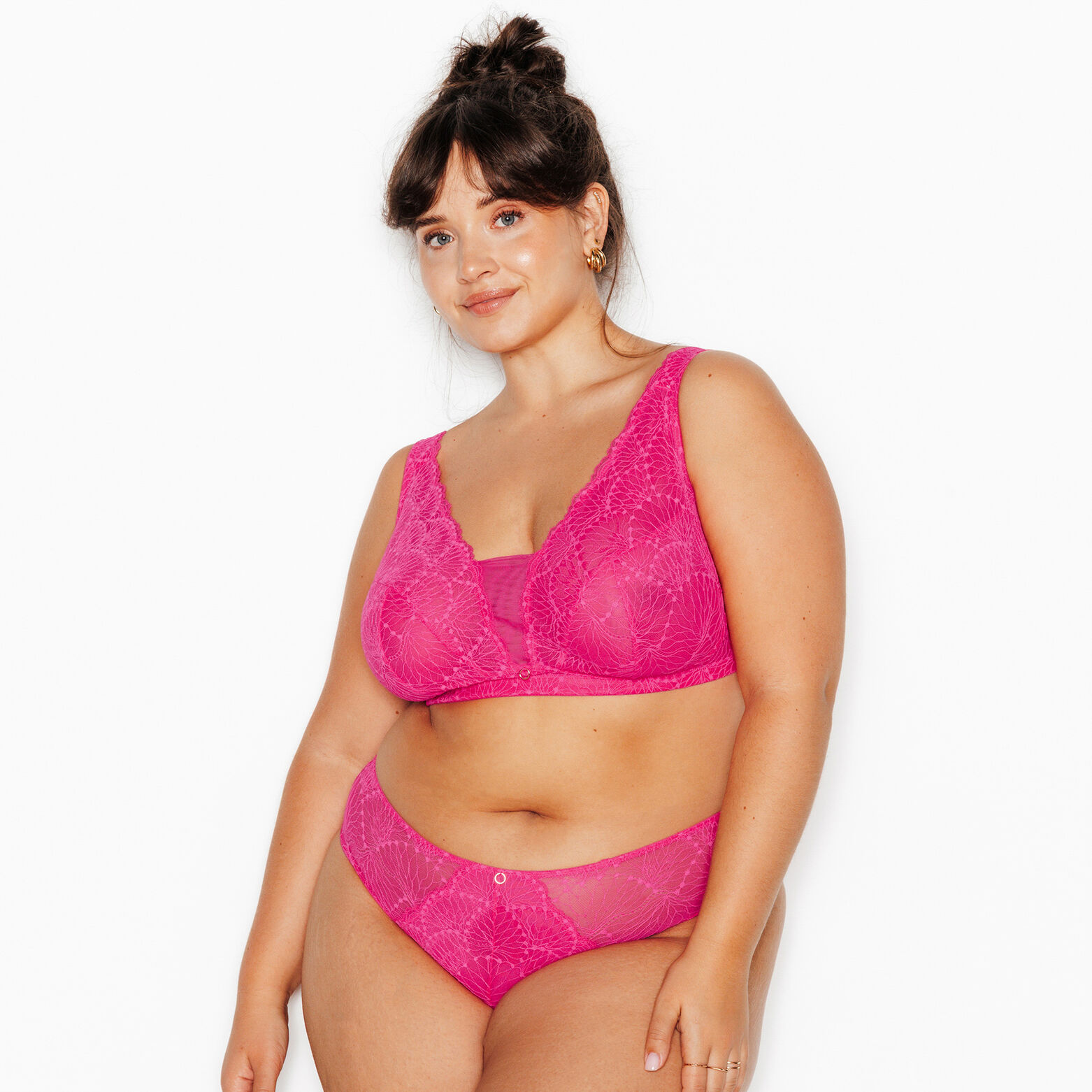 HERMINE+ SOUTIEN-GORGE SANS ARMATURES FUCHSIA