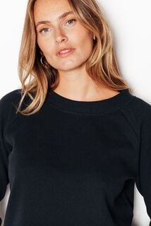 FAIENCE TEE-SHIRT MANCHES LONGUES MARINE