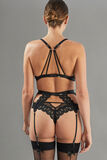 APHRODITE PORTE-JARRETELLES TULLE BRODE NOIR