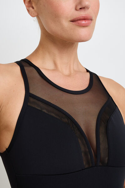 FARO MAILLOT DE BAIN 1 PIECE SPORT NOIR
