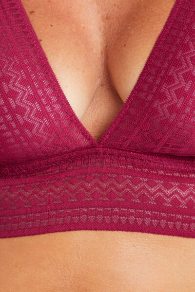 ALOA SOUTIEN-GORGE SANS ARMATURE FOULARD ROUGE