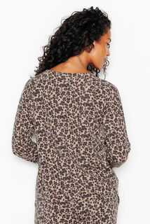 JORDANA TEE-SHIRT MANCHES LONGUES MULTICO MARRON