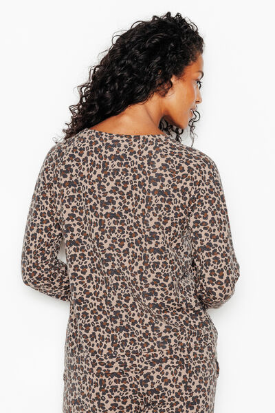 TEE-SHIRT MANCHES LONGUES MULTICO MARRON
