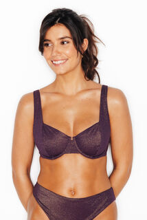 NESS MAILLOT DE BAIN CORBEILLE PRUNE