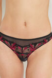 BETTY STRING TULLE BRODE MULTICO NOIR