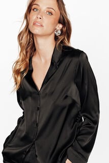 GLADIS CHEMISE MANCHES LONGUES NOIR