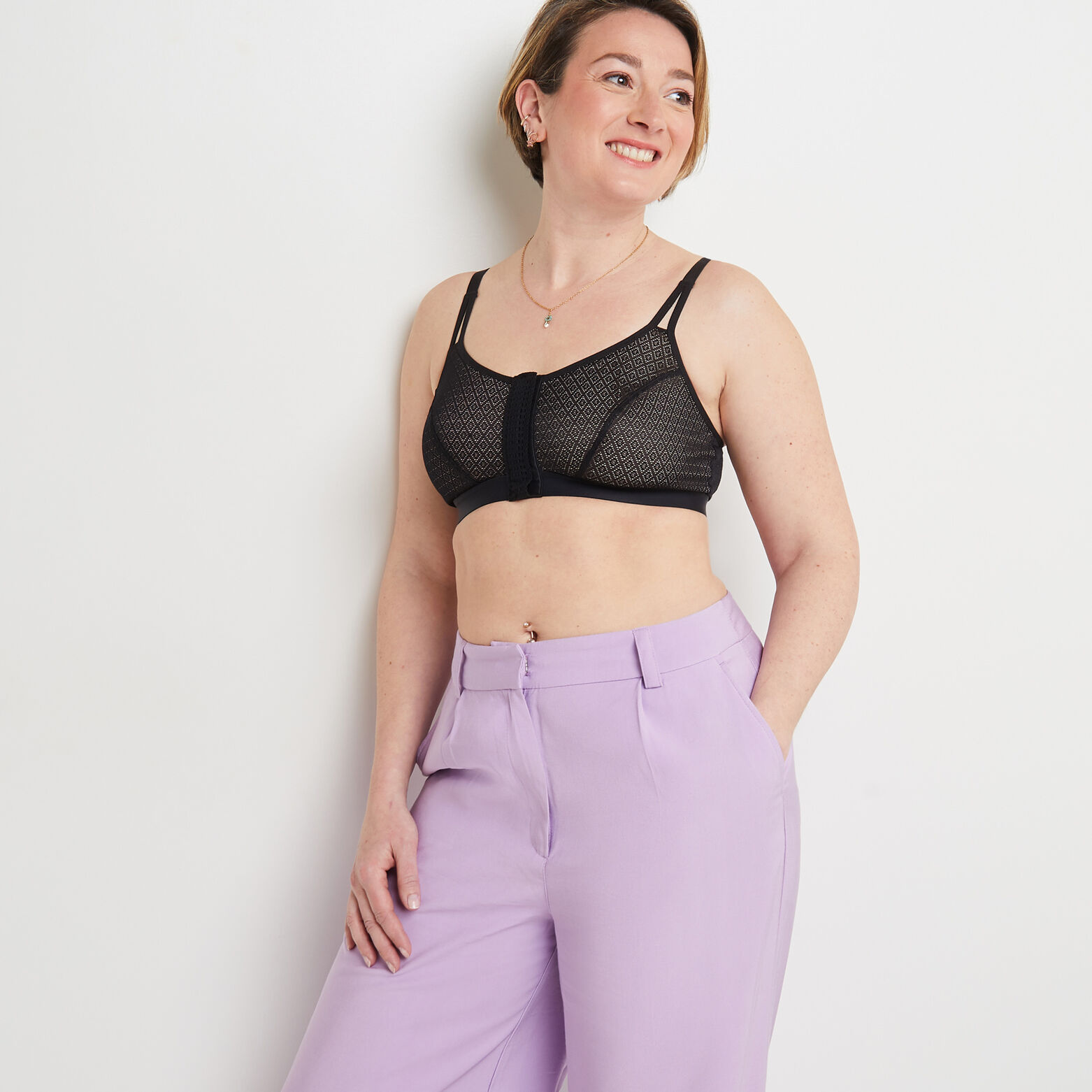 CLEA Soutien-gorge Post opératoire Brassière NOIR
