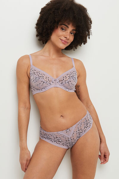 SHORTY DENTELLE MULTICO ROSE