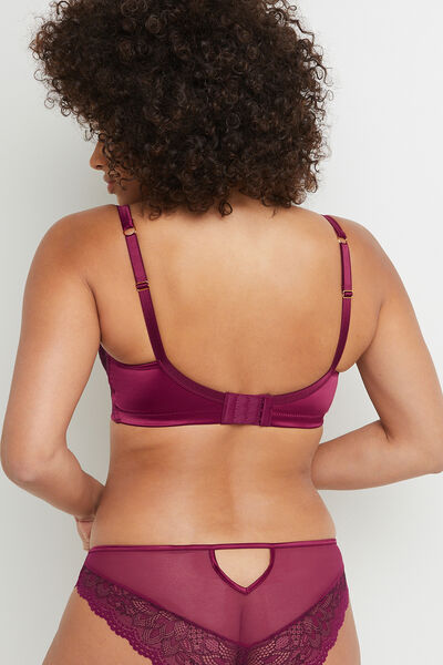 BALI SOUTIEN-GORGE EMBOITANT DENTELLE BORDEAUX