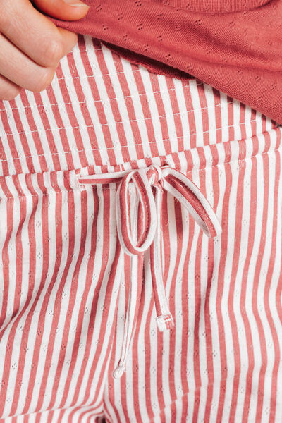 PYJAMA 2 PIECES GROSSESSE MULTICO ROSE