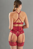 APOLLON SERRE-TAILLE DENTELLE BORDEAUX