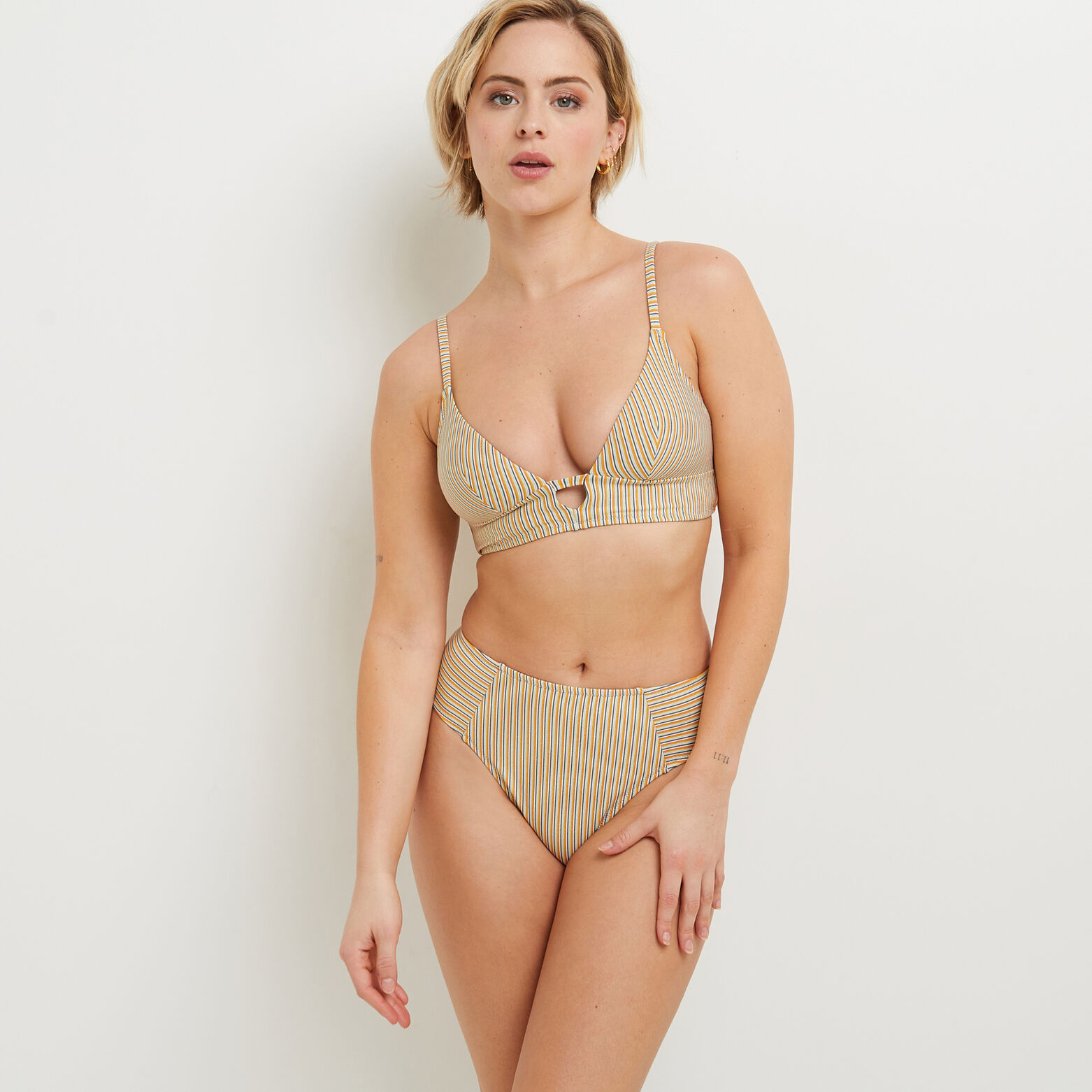 MARTHA MAILLOT DE BAIN CULOTTE MAXI MULTICO VERT