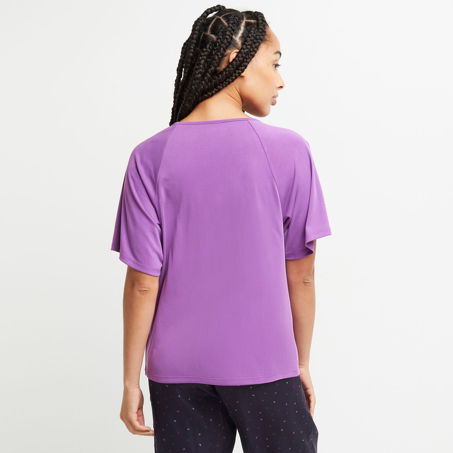 CLEM TEE-SHIRT MANCHES COURTES SATIN FUCHSIA