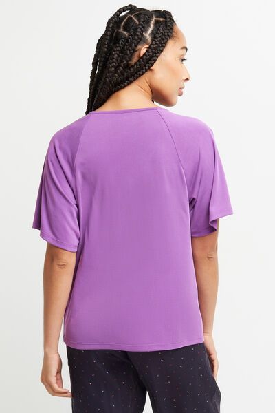 CLEM TEE-SHIRT MANCHES COURTES SATIN FUCHSIA