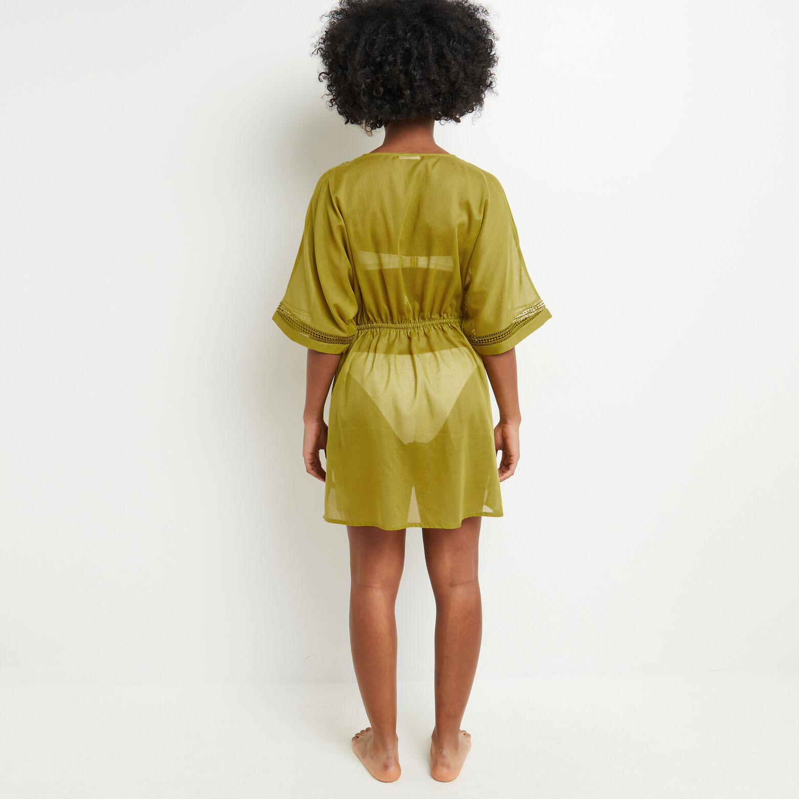 MAUD TUNIQUE VOILE COTON KAKI