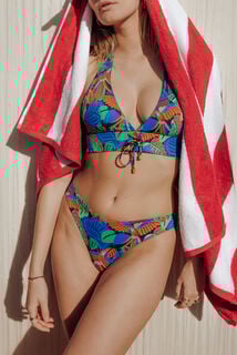 NOA Maillot de bain culotte midi MULTICO BLEU