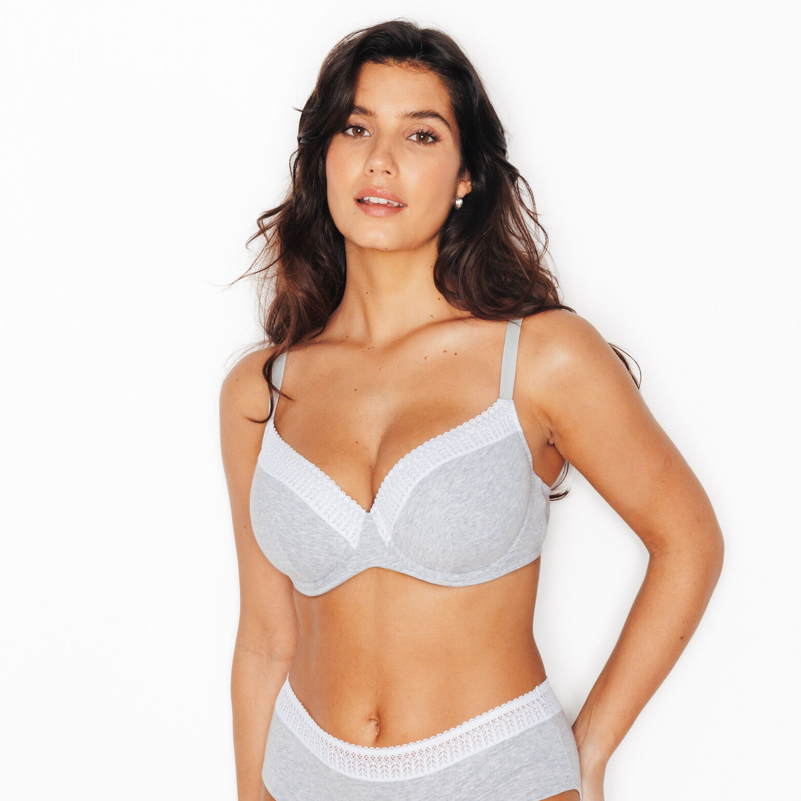 INFINITY SOUTIEN-GORGE AMPLIFORME COTON GRIS