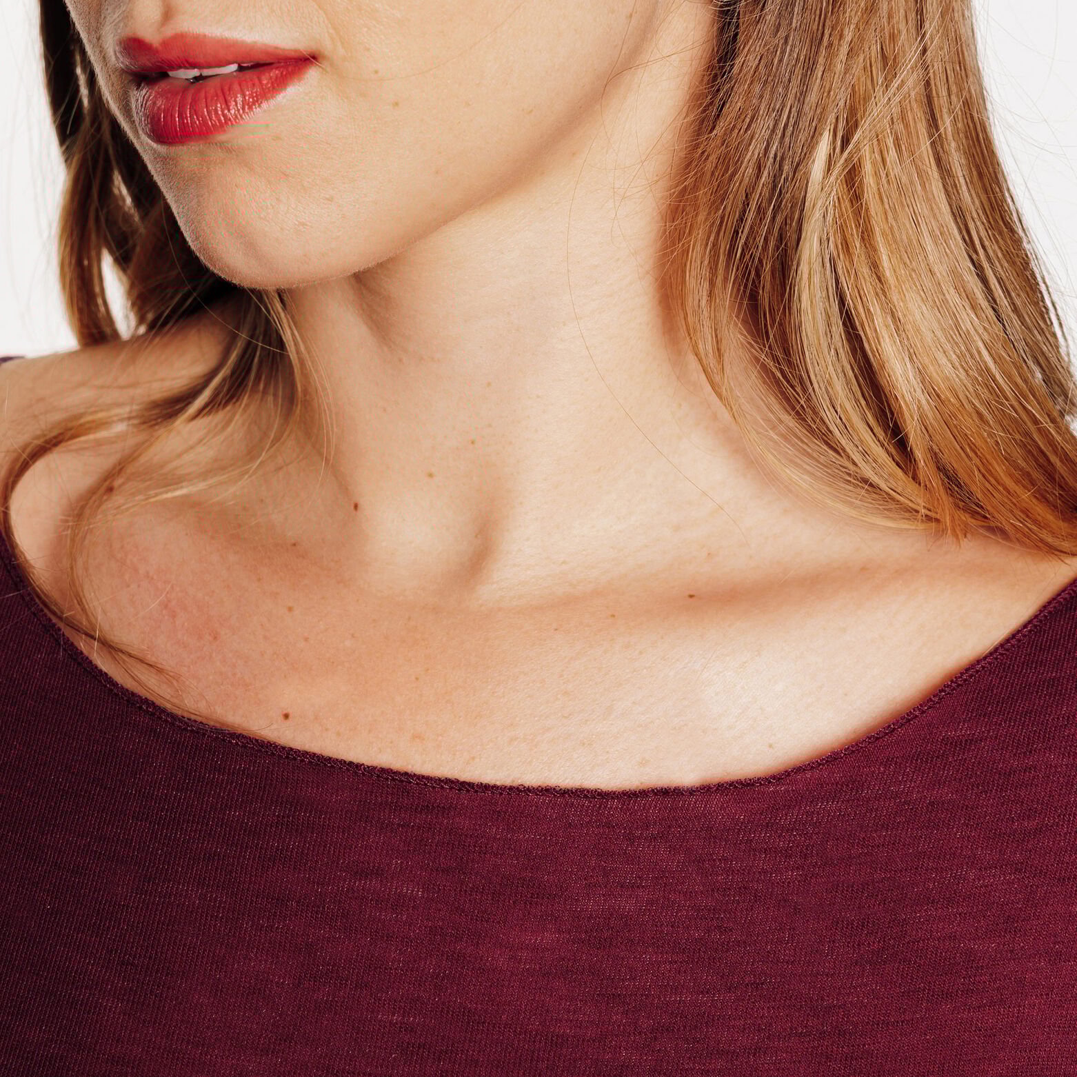 HORTENSE TEE-SHIRT MANCHES LONGUES BORDEAUX