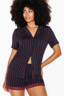 CAMILLE chemise manches courtes MULTICO GRIS