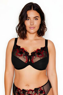 IMELDA SOUTIEN-GORGE GRANDE TAILLE MULTICO NOIR