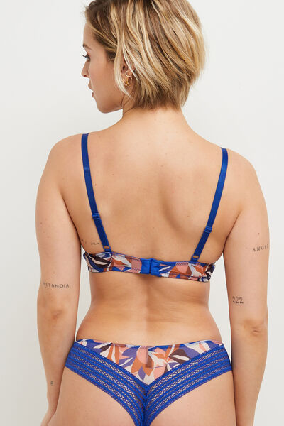 SOUTIEN-GORGE AMPLIFORME MULTICO BLEU