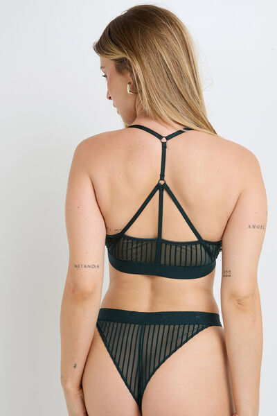 FUGUE SOUTIEN-GORGE SANS ARMATURES TULLE VERT