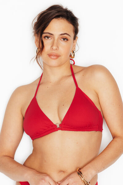MALOU MAILLOT DE BAIN TRIANGLE ROUGE