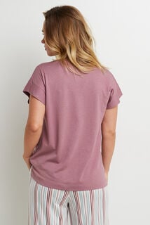 DOUCEUR TEE-SHIRT MANCHES COURTES VIOLET