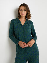 CAMILLE Chemise manches longues MULTICO VERT
