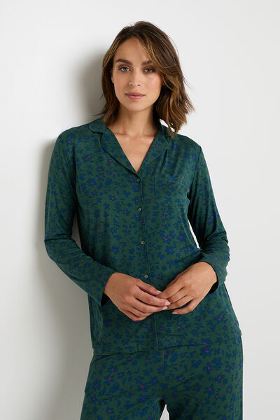CAMILLE Chemise manches longues MULTICO VERT