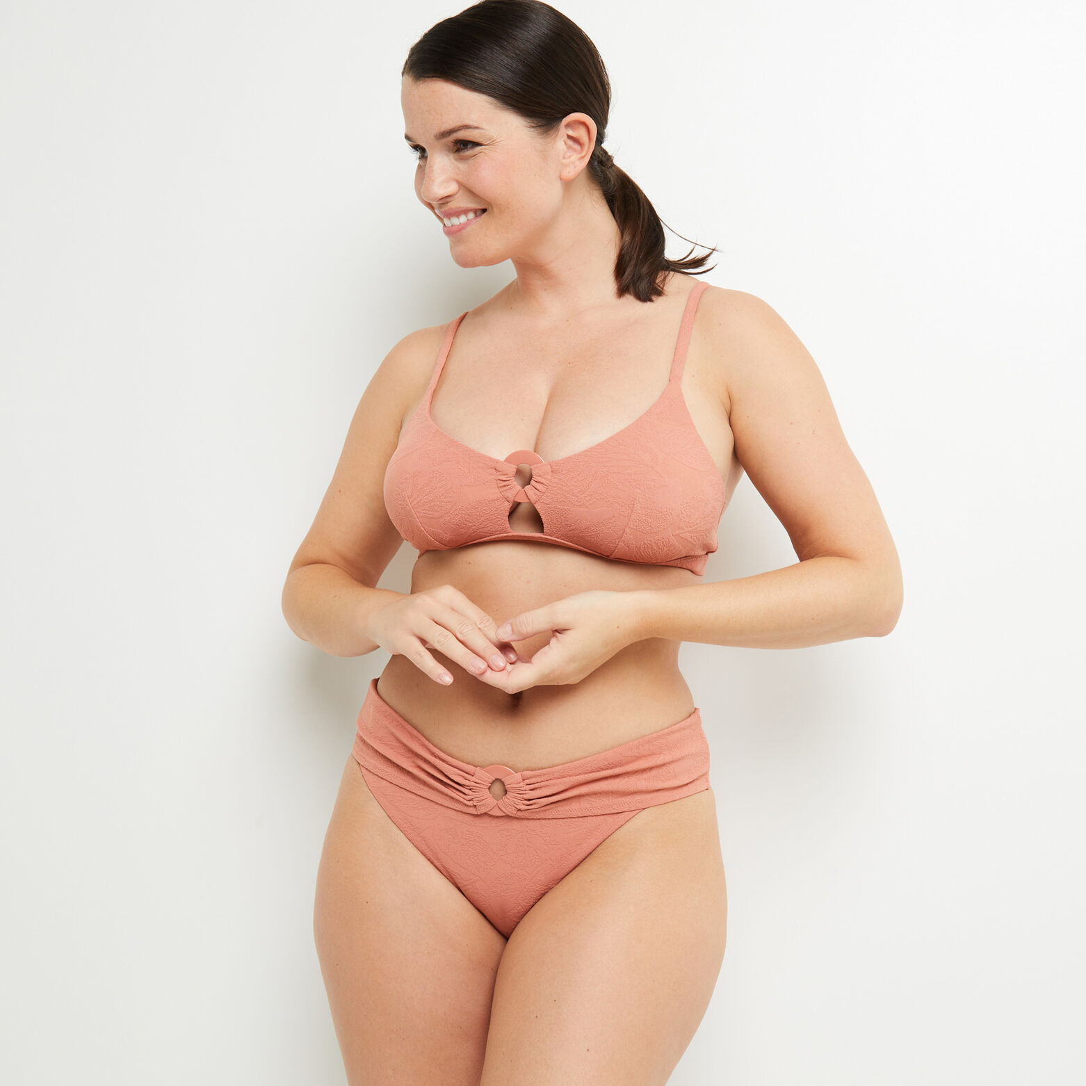 LADY MAILLOT DE BAIN SLIP MAXI  ROSE
