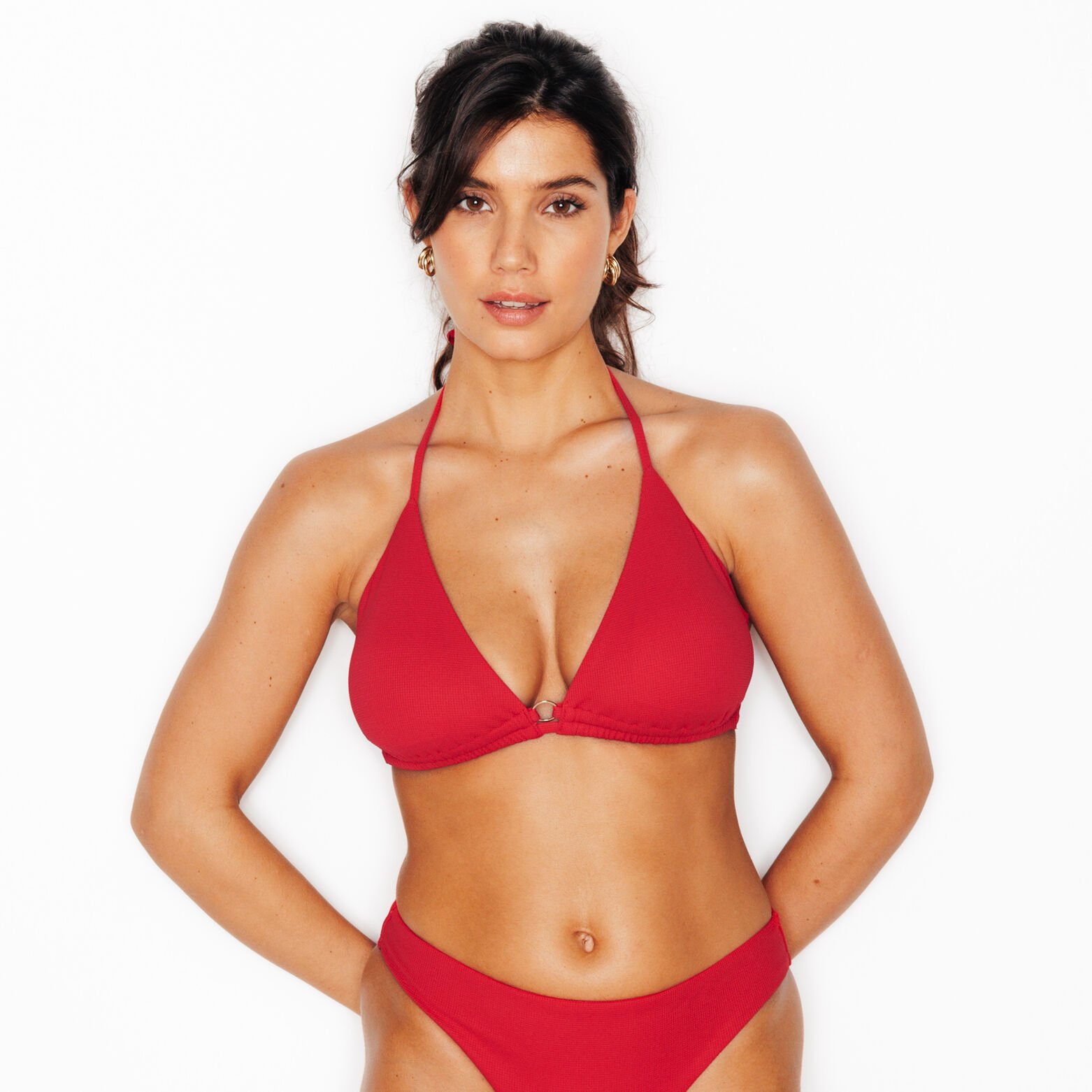 MALOU MAILLOT DE BAIN TRIANGLE ROUGE