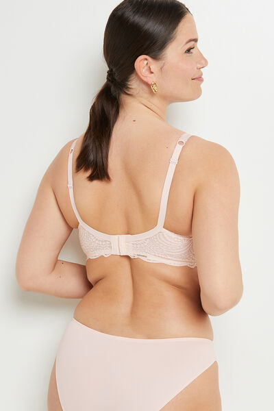 DENTELLE SOUTIEN-GORGE AMPLI DENTELLE POUDRE