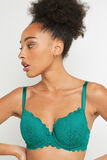 DENTELLE SOUTIEN-GORGE AMPLI EMBOITANT VERT