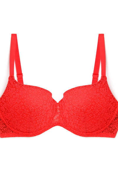 Soutien-gorge coques armatures ROUGE
