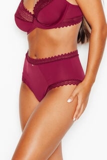 DOUCE CULOTTE TAILLE HAUTE MICROFIBRE BORDEAUX